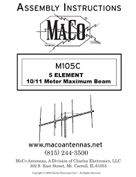 maco antennas m105c assembly