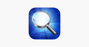 Magnifying Glass With Light On The App