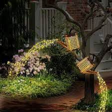 Solar Watering Can Light Hanging