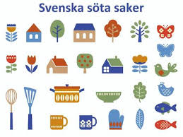 Colorful Cute Scandinavian Icon Set
