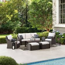 Brown Wicker Outdoor Furniture Set