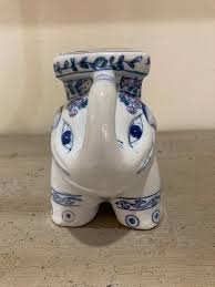 Vintage Ceramic Elephant Boho Plant