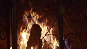 Family Fireplace Stock Footage