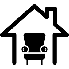 Home Interior Symbol Of A Single Sofa