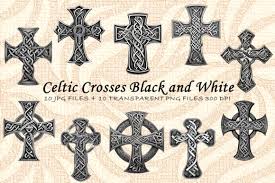 Celtic Cross Black And White Graphic By