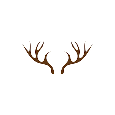 Deer Antler Iration Logo Vector
