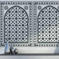 Moroccan Door Arch Stencil Decorative