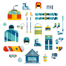 Winter Sports Kit Pictogram Collection