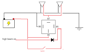 spotlight wiring to switch manually or