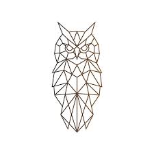 Owl Logo Geometric Line Art Modern