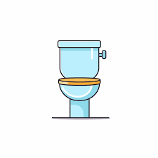 Vector Toilet Icon Flat Ilration