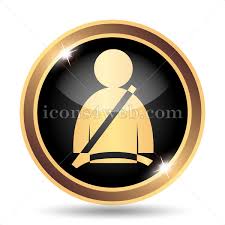 Safety Belt Gold Icon