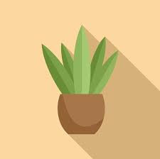 Garden Planter Icon Flat Vector Nature