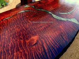 Custom Curly Redwood Dining Or