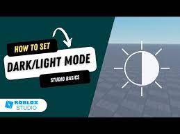 Set Dark Light Mode In Roblox Studio