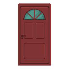 External Door Icon Cartoon Vector Home