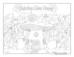 Beautiful Fairy Coloring Pages Free