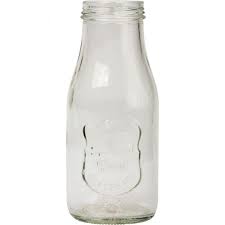 Mini Glass Milk Bottle Vase I S