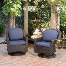 Noble House Liam Outdoor Wicker Swivel