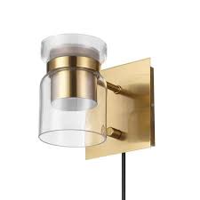 Globe Electric 1 Light Matte Brass Led