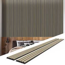 6 Pieces 102 In X 6 5 In X 0 94 In Wpc 3d Wood Wall Paneling For Interior Wall Decor Light Black 27 6 Sq Ft Case