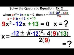 Solve The Quadratic Equation