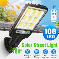 2200w Led Outdoor Solar Light Remote
