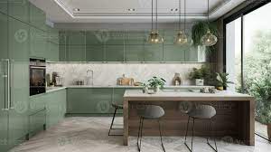 Sage Green Cabinets Ai Generated