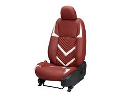 Art Leather Seat Cover In Zig Zag Design