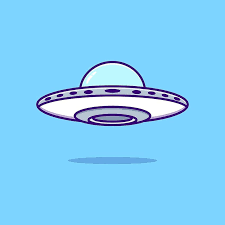 Cute Cartoon Ufo Spaceship Science