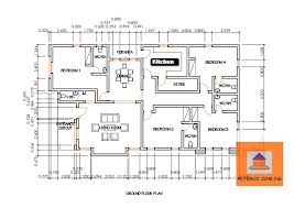 4 Bedroom Bungalow House Plan
