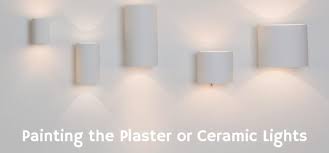 Plaster Or Ceramic Paintable Wall Lights