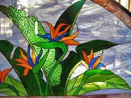 Stained Glass Arch Birds Of Paradise
