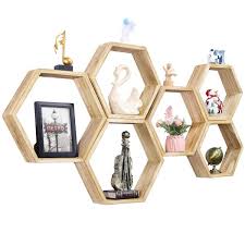 Wood Floating Decorative Wall Shelf Set