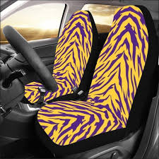 Gold Tiger Stripe Bucket Seat Covers