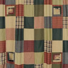 Tea Cabin Shower Curtain Patchwork