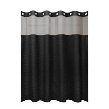 Black Shower Curtains The Home Depot