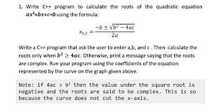 Quadratic Equation Ax2 Bx C