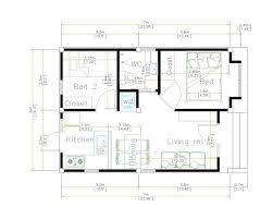 Small House Plans 7 5x11 With 2 Beds