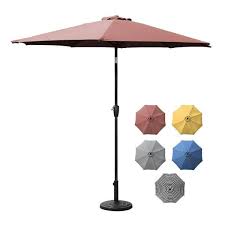 9 Ft Outdoor Aluminum Patio Umbrella