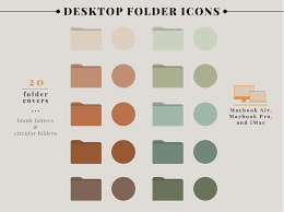 Organic Earthy Desktop Folder Icons For