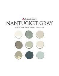 Benjamin Moore Nantucket Gray Palette