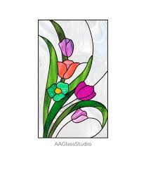 Chic Flower Stained Glass Pattern 9