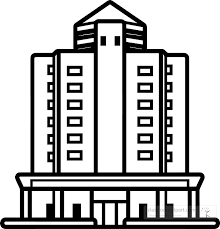 Places And Buildings Outline Clipart