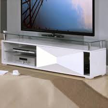 Rasida Clear Glass Top Tv Stand With