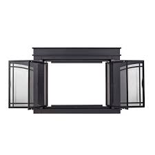 Fireplace Glass Doors Fenwick Small Black Fn 5700bl