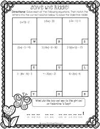 Valentine S Day Algebra Practice Pack