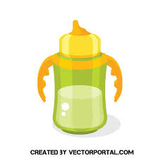 Baby Cup Bottle Royalty Free Stock Svg