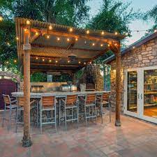 Festoon Lighting Ideas For Under Pergolas