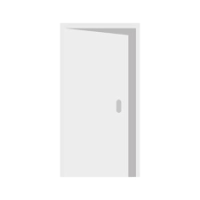 Door Icon On White Background Open